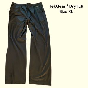 TekGear Mens Black Sweats / Joggers DryTEK Sz XL
